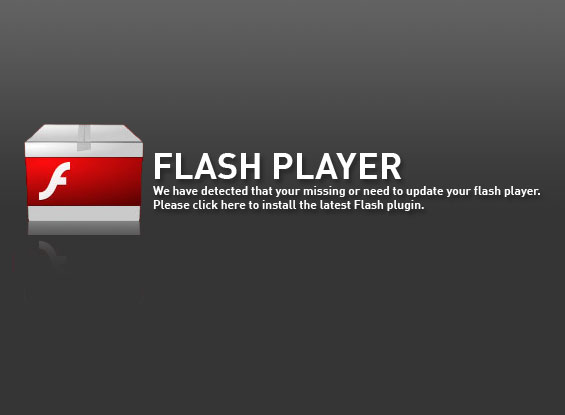 Adobe Flash Player installation prompt