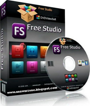 DVDVideoSoft Free Studio software box and disc